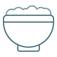 Salad Line Two Color Icon vector