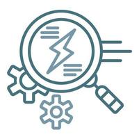 Statistical Power Line Two Color Icon vector