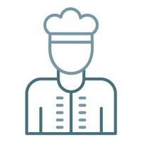 Chef Line Two Color Icon vector