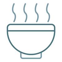 Soup Line Two Color Icon vector