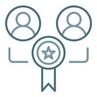 Competition Line Two Color Icon vector