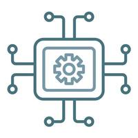 Embedded Devices Line Two Color Icon vector