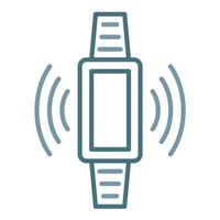 Smart Watch Line Two Color Icon vector