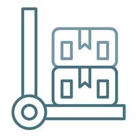 Box Carrier Line Two Color Icon vector