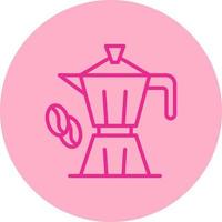 icono de vector de cafetera