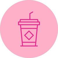 icono de vector de café helado