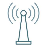 Wifi Tethering Line Two Color Icon vector