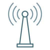 Wifi Tethering Line Two Color Icon vector