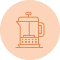 French Press Vector Icon