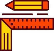 Angle Ruler Vector Icon