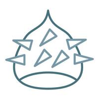 Chestnut Line Two Color Icon vector