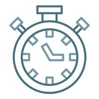 Stopwatch Line Two Color Icon vector