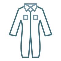 Coveralls Line Two Color Icon vector