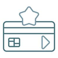 Earn Reward Points Line Two Color Icon vector