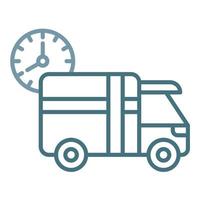 Express Shipping Line Two Color Icon vector