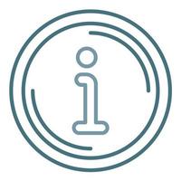 Accurate Info Line Two Color Icon vector