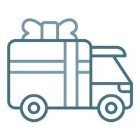 Delivery Line Two Color Icon vector