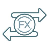 Forex Line Two Color Icon vector