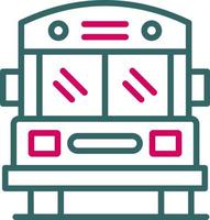 School Bus Vector Icon