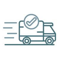 Express Shipping Line Two Color Icon vector