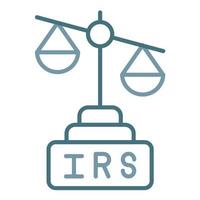 Irs Line Two Color Icon vector