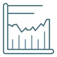 Djia Line Two Color Icon vector