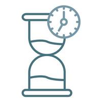 Time Is Money Line Two Color Icon vector