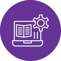 icono de vector de tutorial