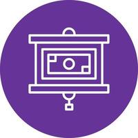 Projector Screen Vector Icon