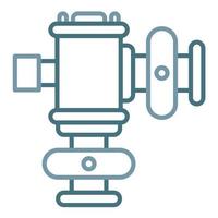 Vacuum Breaker Line Two Color Icon vector