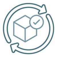 Continuous Delivery Line Two Color Icon vector