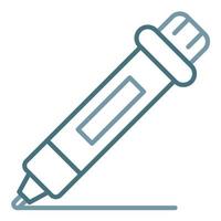 Marker Line Two Color Icon vector