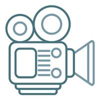 Movie Making Line Two Color Icon vector