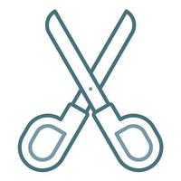 Scissors Line Two Color Icon vector