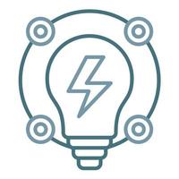 Ambient Creative Line Two Color Icon vector