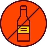 No Alcohol Vector Icon