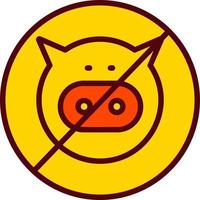 No Pork Vector Icon