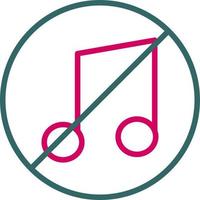 No Music Vector Icon