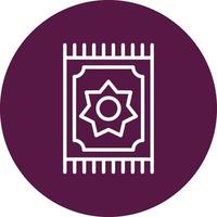 Prayer Mat Vector Icon