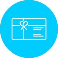 icono de vector de tarjeta de regalo