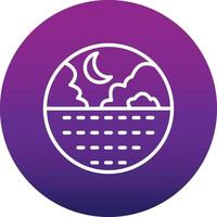 Crescent Vector Icon
