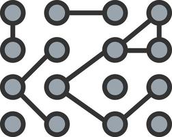 Unstructured Data Vector Icon