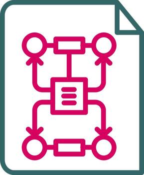 icono de vector de algoritmo