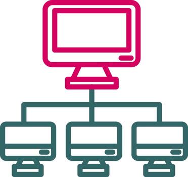 Computer Networking Vector Icon
