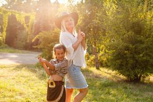 beautiful little girl in cowboy hat photo