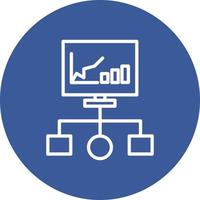 icono de vector de diagrama de flujo