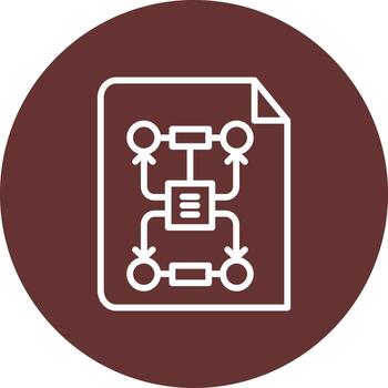 icono de vector de algoritmo