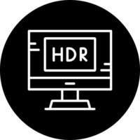 icono de vector hdr