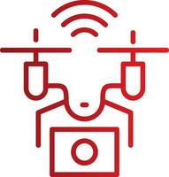 icono de vector de dron