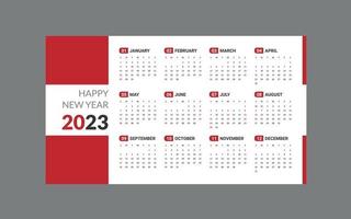 Calendar 2023, calendar 2024 week start Monday corporate set design template vector file.